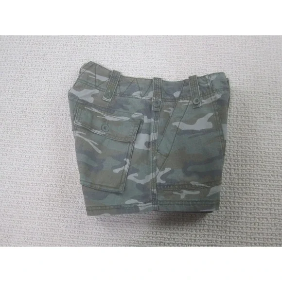 Free People Womens Shorts 2 Camo‎ Camouflage Casual Cotton - Picture 5 of 10